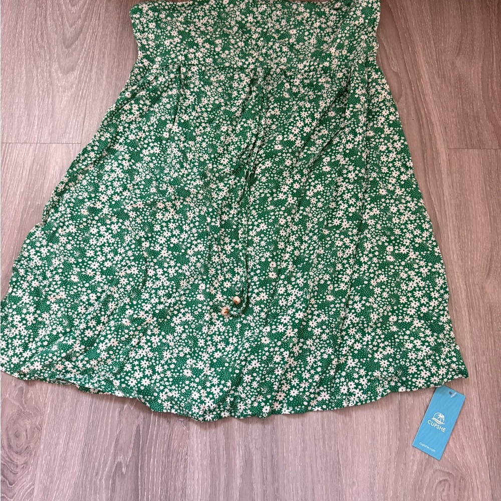 Green Sweetheart Mini dress